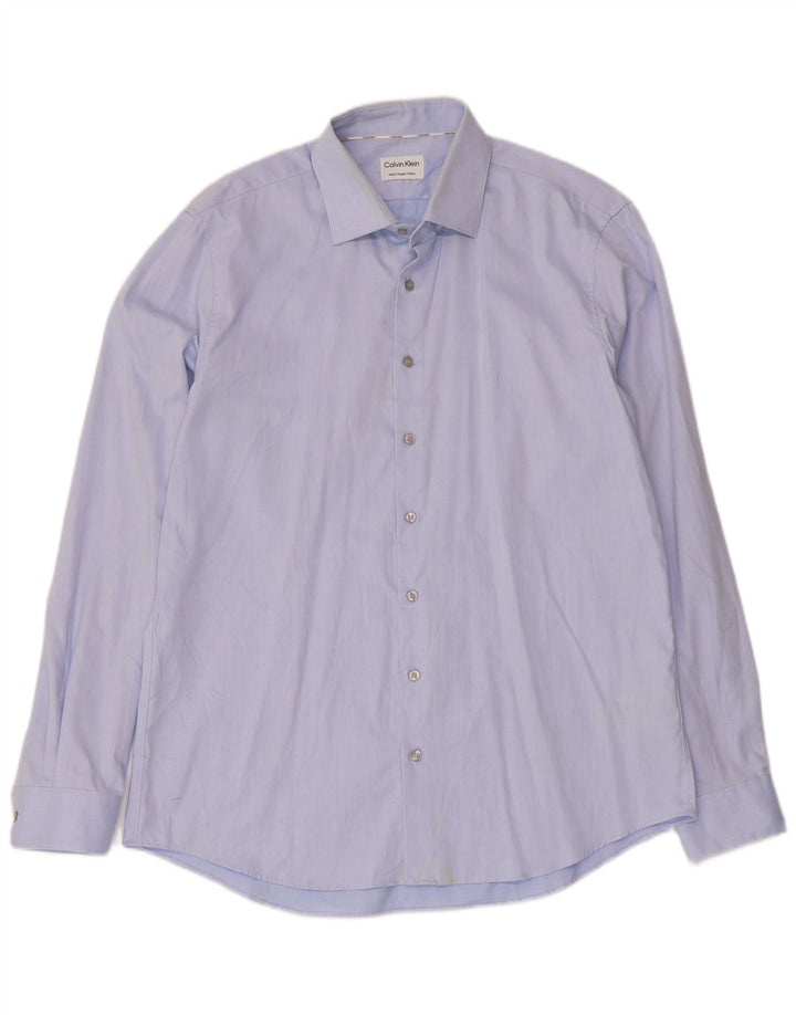 Calvin Klein Chemise Homme Taille 42 Grand Coton Bleu
