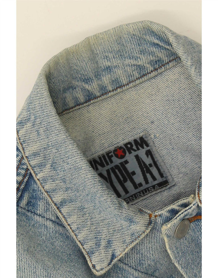 Uniforme Veste en jean pour homme UK 40 Large Bleu