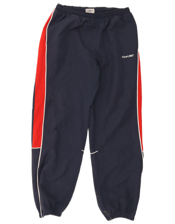 Reebok Pantalon de Survêtement Graphic Homme Bleu Marine Colorblock