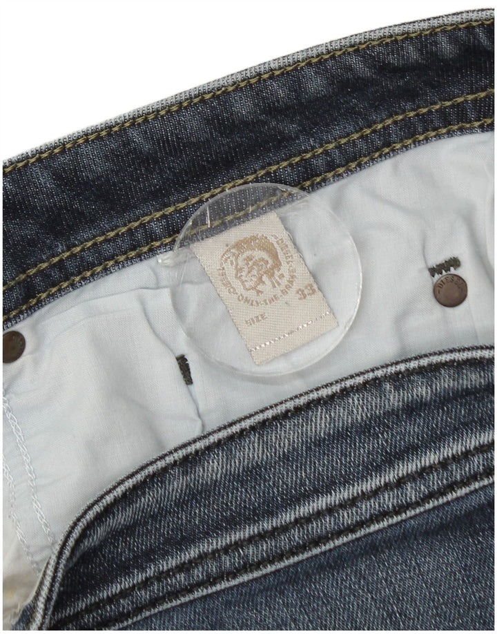 Diesel Jean droit vieilli W33 L27 homme bleu