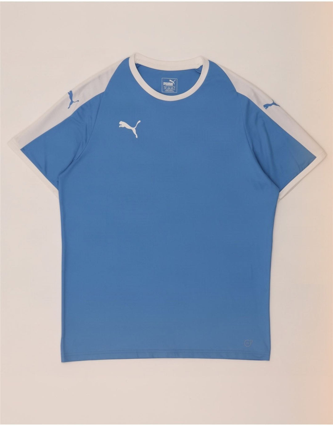 Puma T-Shirt Homme Haut Large Bleu Colorblock Polyester