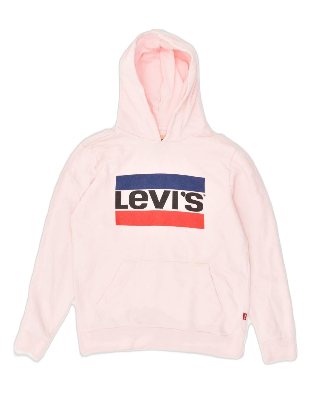 LEVI'S Girls Graphic Hoodie Jumper 15-16 Years Pink Cotton | Vintage Levi's | Thrift | Second-Hand Levi's | Used Clothing | Messina Hembry 