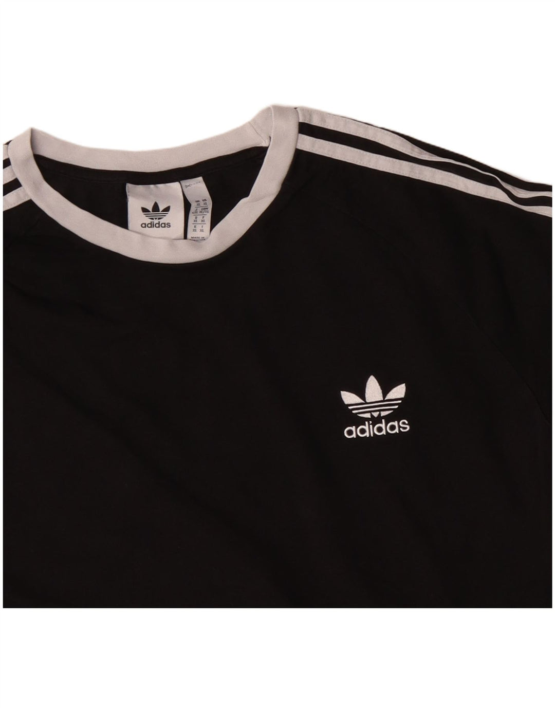 ADIDAS Haut Homme Manches Longues XL Noir Coton