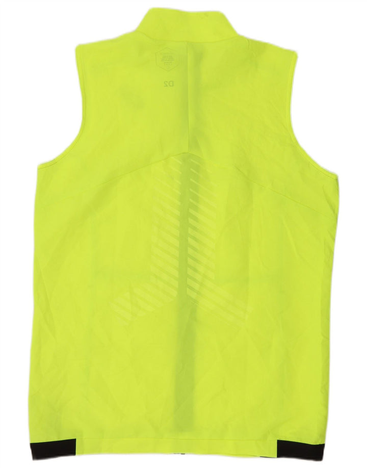 Asics Veste de survêtement sans manches pour homme Large Vert Colorblock