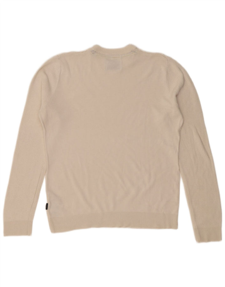 JACK & JONES Pull Core Ras du Cou Homme Blanc Cassé Moyen Coton