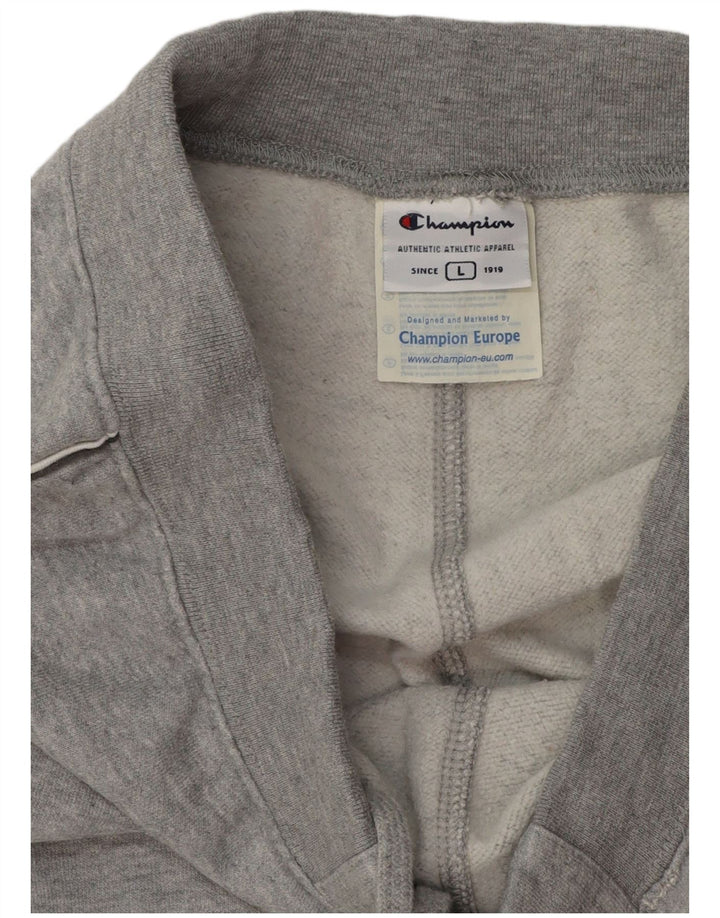 CHAMPION Pantalon de survêtement pour femme UK 14 Large Gris Coton