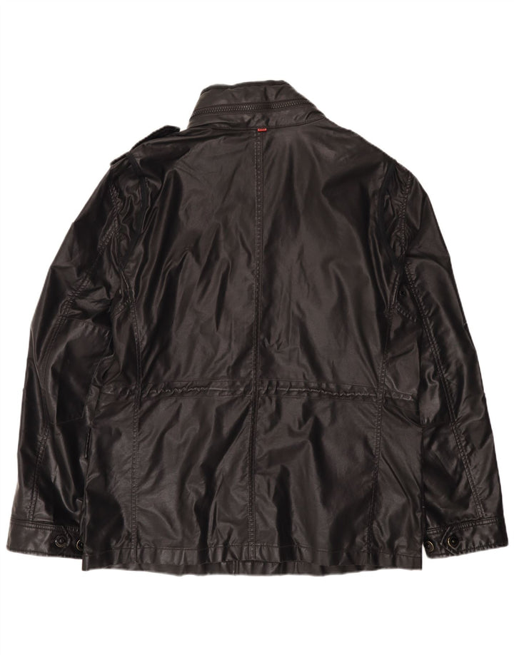 Strellson Veste militaire à capuche pour homme UK 42 XL Noir