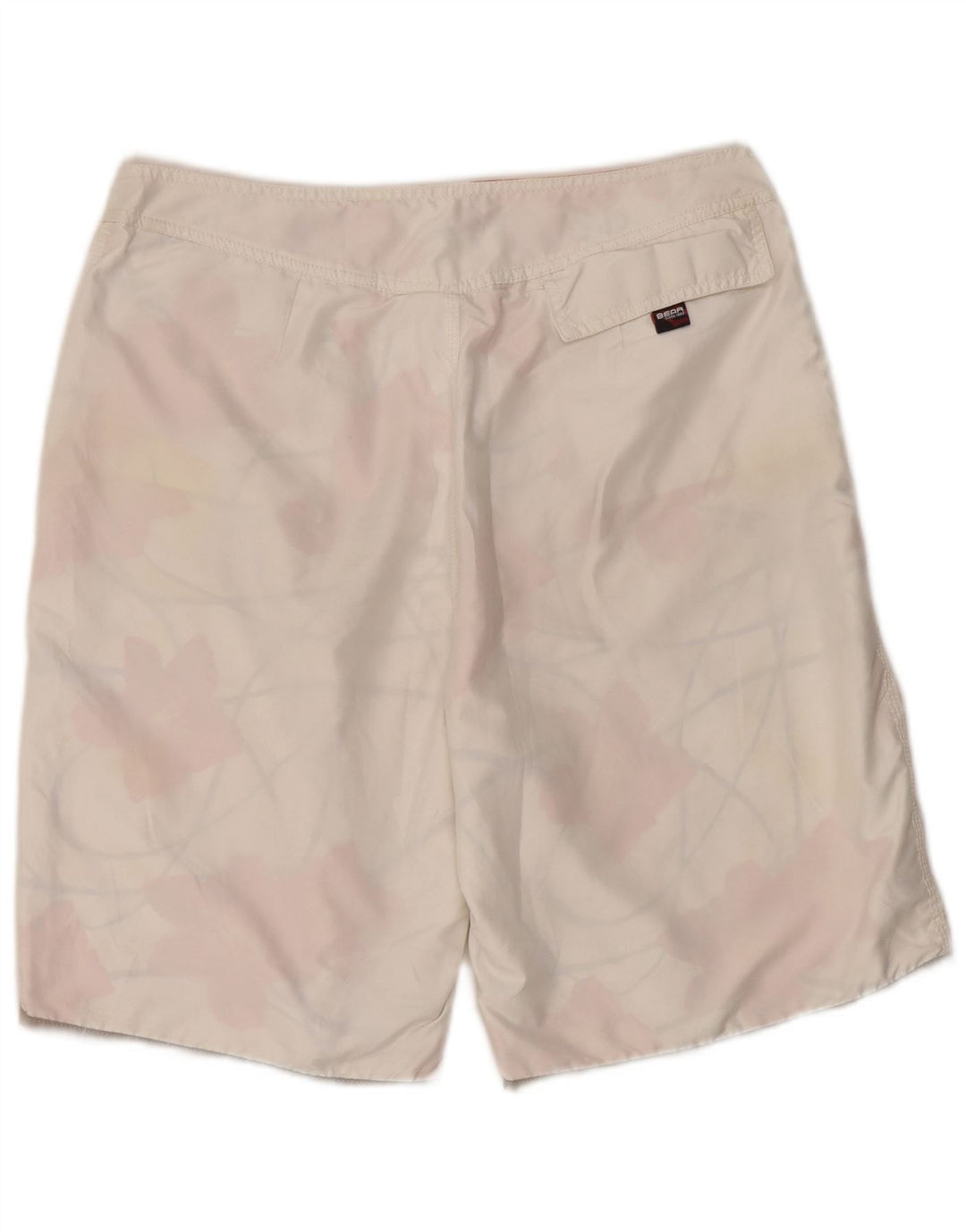 Bear Short de bain réversible pour homme en polyester blanc moyen