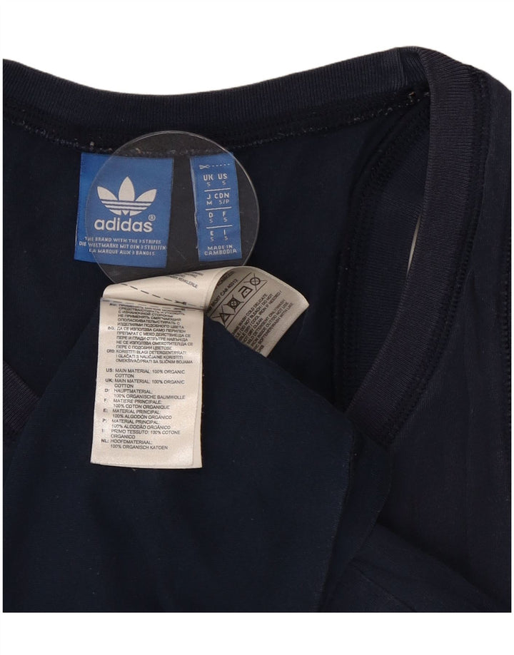Adidas Mens Graphic Débardeur Petit Bleu Marine Coton