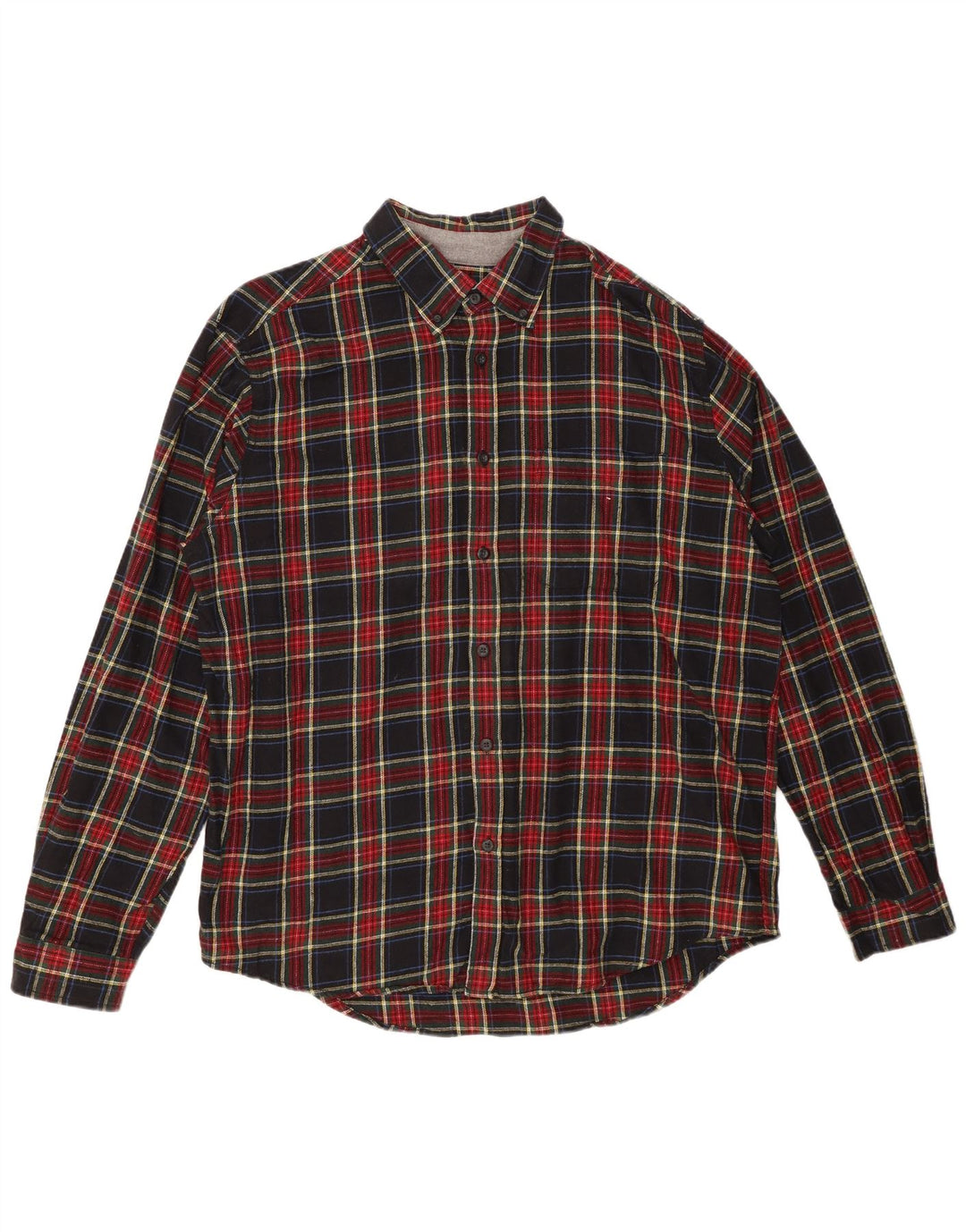 EDDIE BAUER Chemise Flanelle Homme XL Coton à Carreaux Multicolore