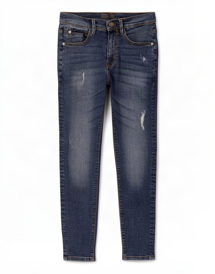 Zara Jean slim vieilli pour homme EU 38 Small W30 L26 Bleu Coton