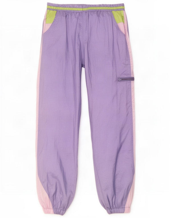 Pantalon de survêtement cargo vintage pour homme Joggers Colorblock violet moyen