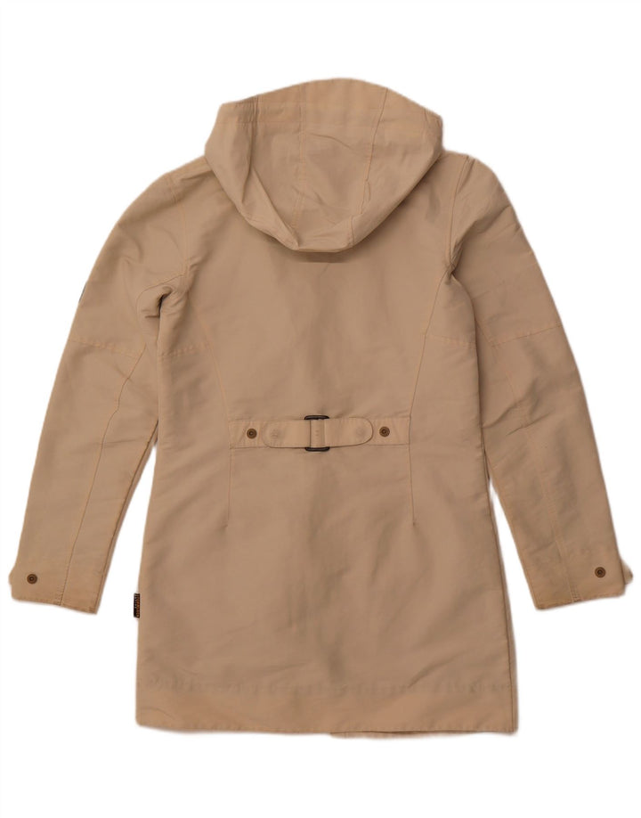 JACK WOLFSKIN Manteau coupe-vent à capuche pour femme UK 10 Petit polyester beige