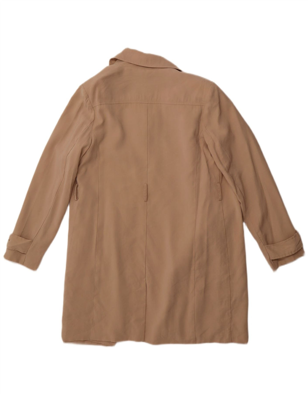 BANANA REPUBLIC Trench ouvert pour femme UK 14 Viscose beige moyen