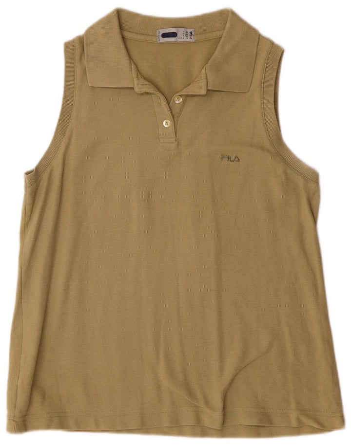 FILA Polo sans manches Femme IT 48 XL Kaki