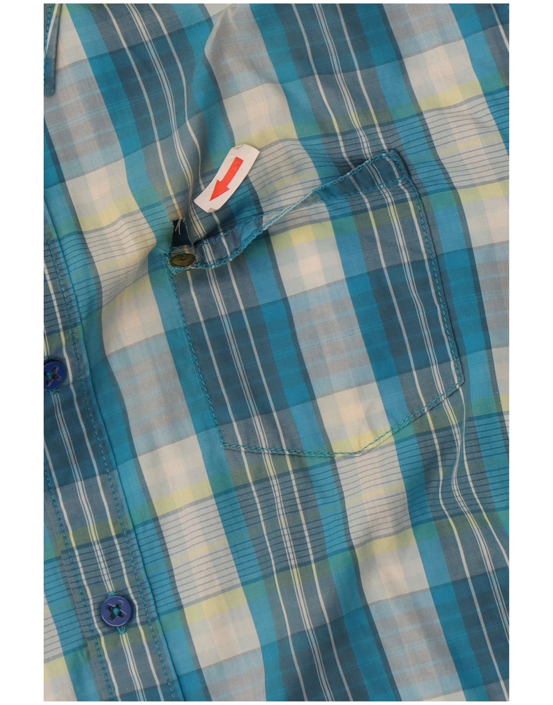 Lee Chemise à Manches Courtes Homme XL Bleu Carreaux Coton