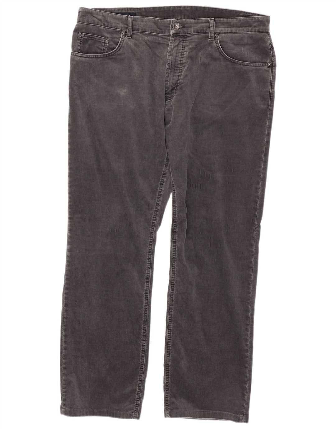 GANT Pantalon droit en velours côtelé Jason Regular Fit W40 L34 Homme Gris Coton