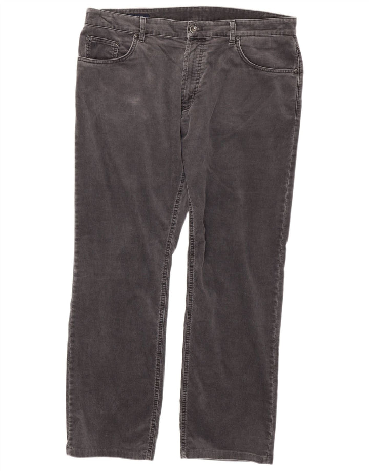 GANT Pantalon droit en velours côtelé Jason Regular Fit W40 L34 Homme Gris Coton