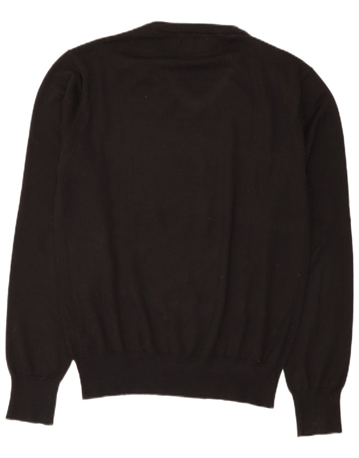 GUESS Pull Col V Homme Acrylique Noir Moyen