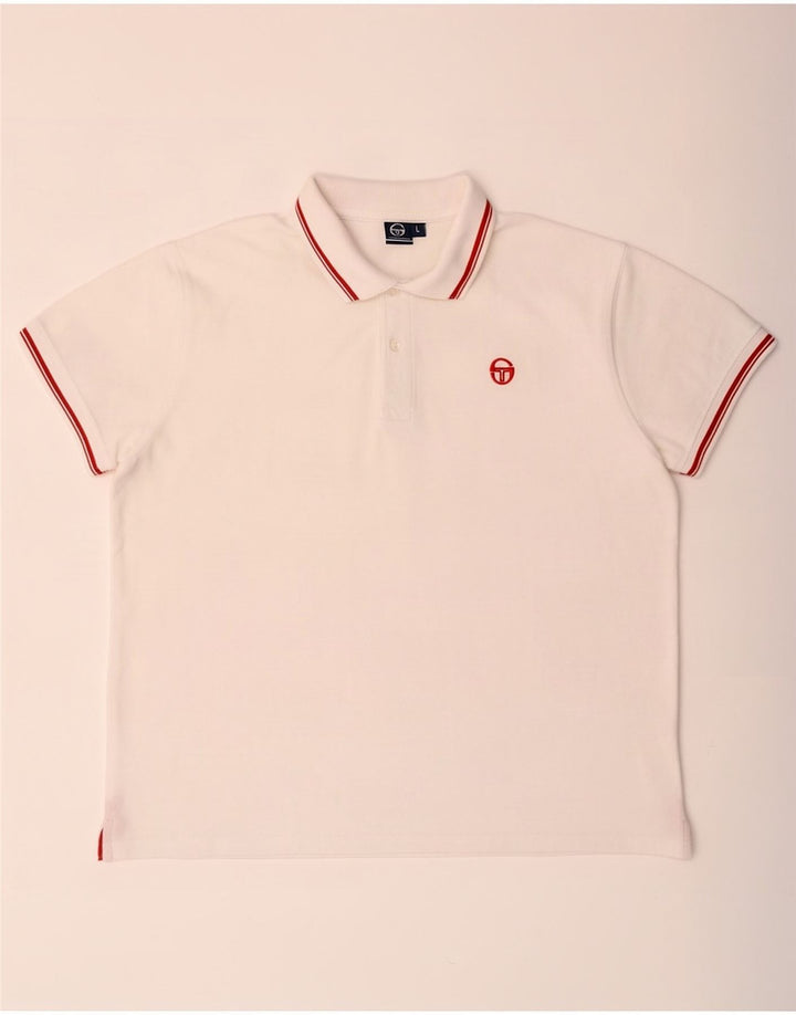 Sergio Tacchini Polo Homme Grand Blanc Coton