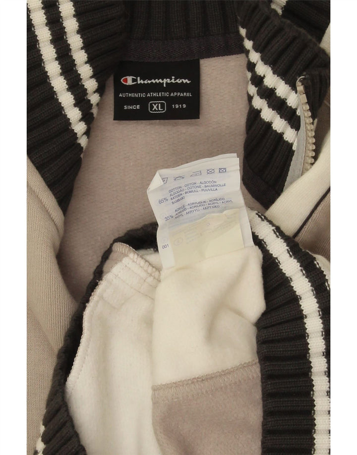 Champion Veste de Survêtement Homme XL Gris Colorblock Coton