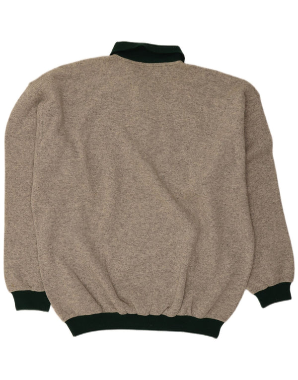 Pierre Cardin Pull à col polo pour homme IT 54 XL en laine color block gris