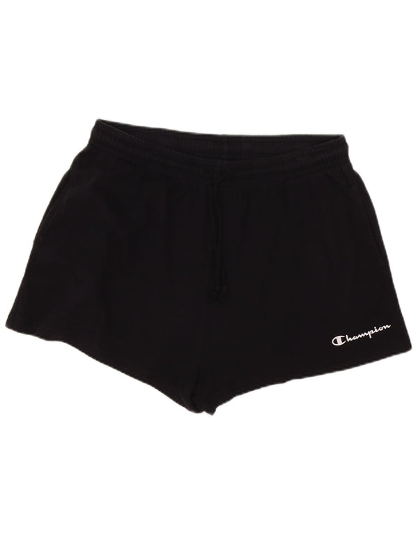 Champion Short de sport pour femme UK 18 XL Noir Coton