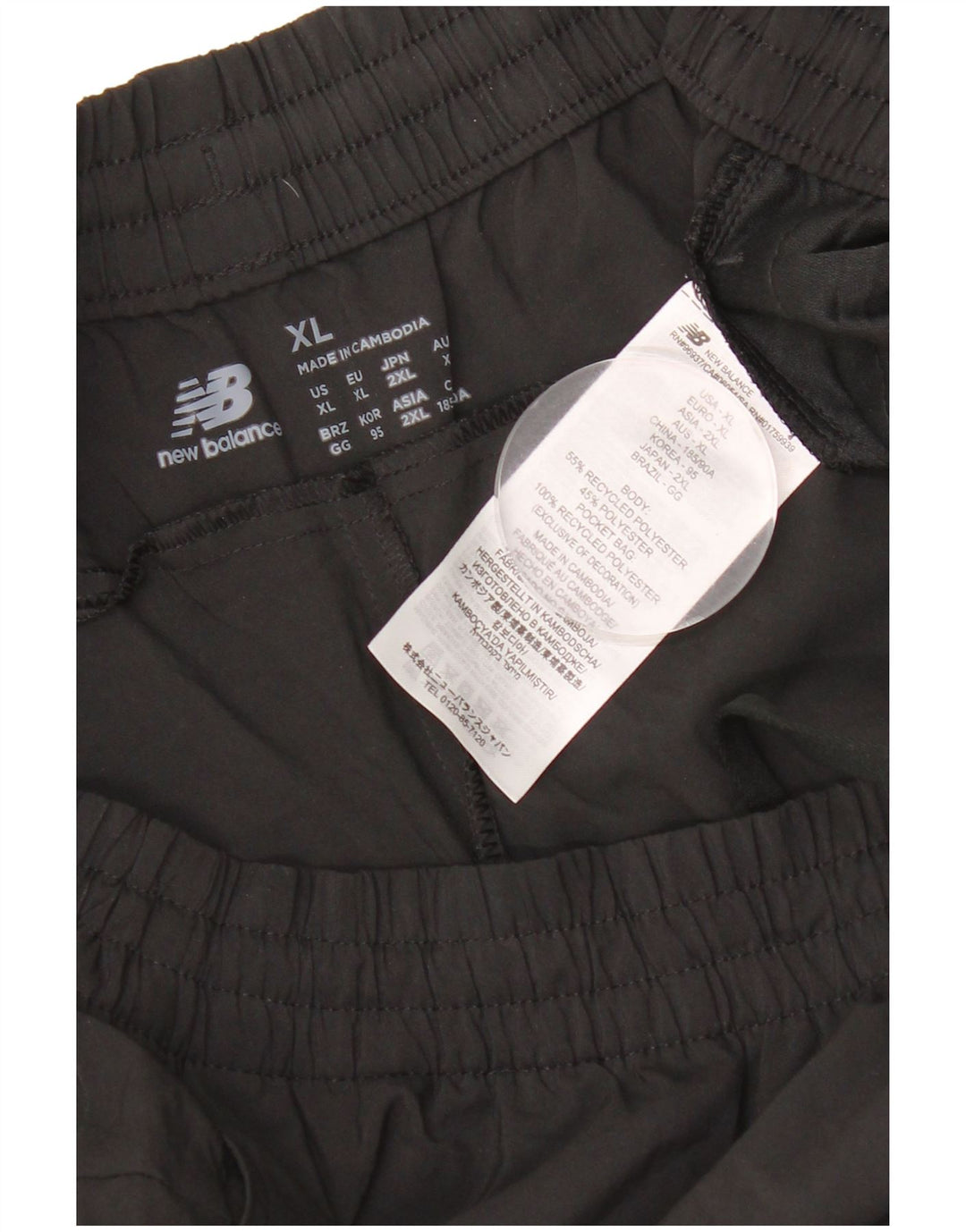 New Balance Pantalon de survêtement pour homme Joggers XL Noir Polyester