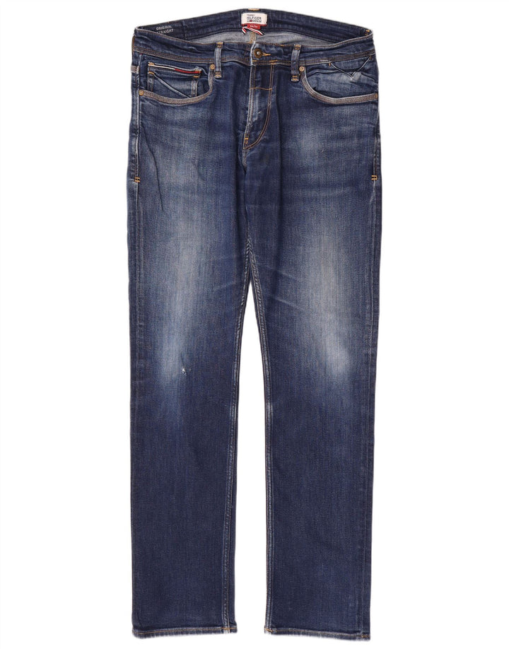 Tommy Hilfiger Jean droit homme W36 L34 bleu coton