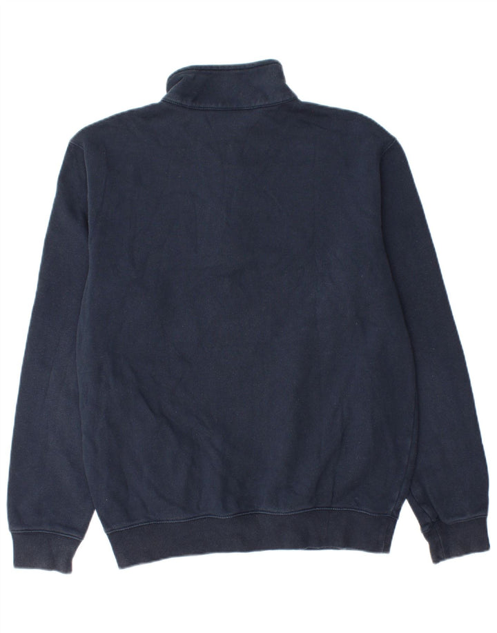 Champion Sweat-shirt à col zippé pour homme Petit coton bleu marine