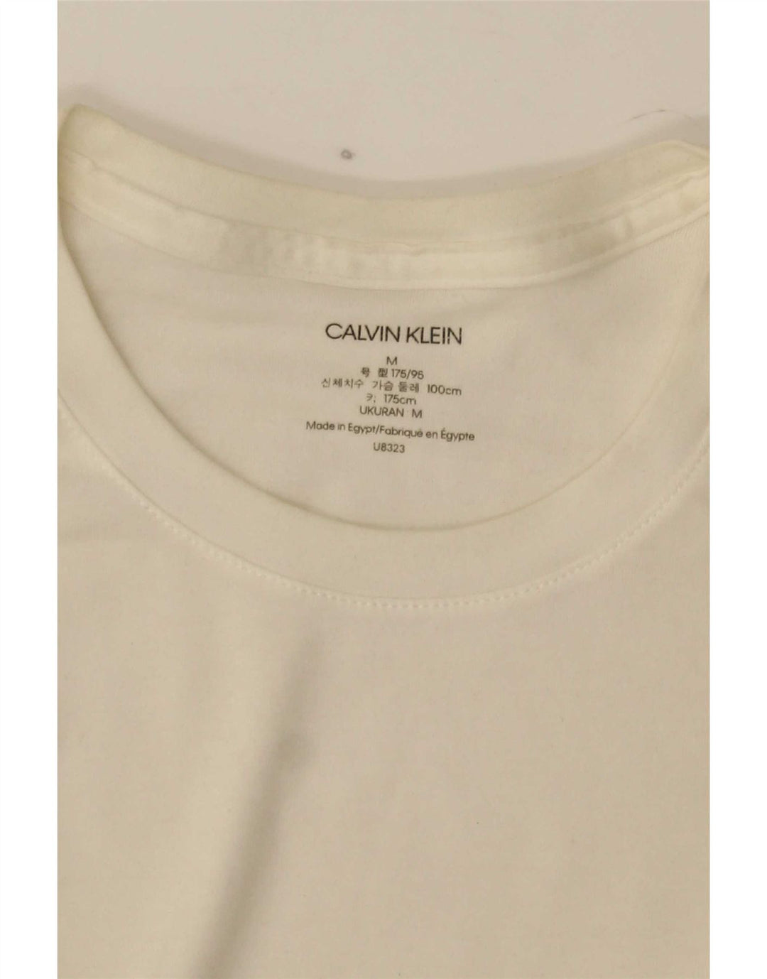 Calvin Klein Jeans Haut à Manches Longues Homme Blanc Moyen