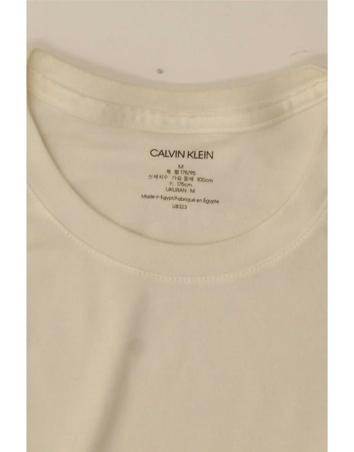 Calvin Klein Jeans Haut à Manches Longues Homme Blanc Moyen