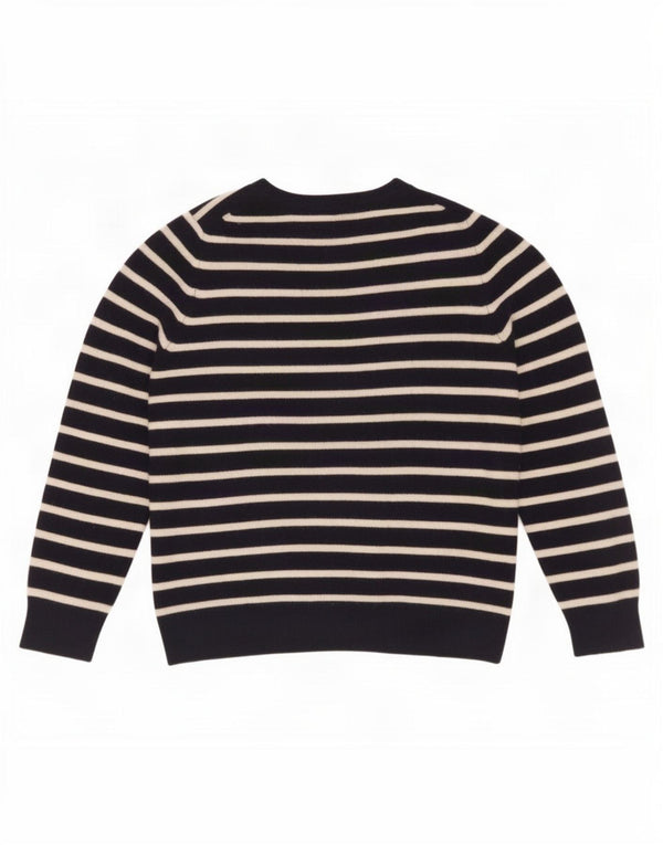 Marks & Spencer Pull à col rond pour femme UK 14 Large Bleu marine
