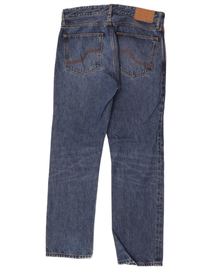 Fat Face Jean droit homme W30 L30 bleu coton
