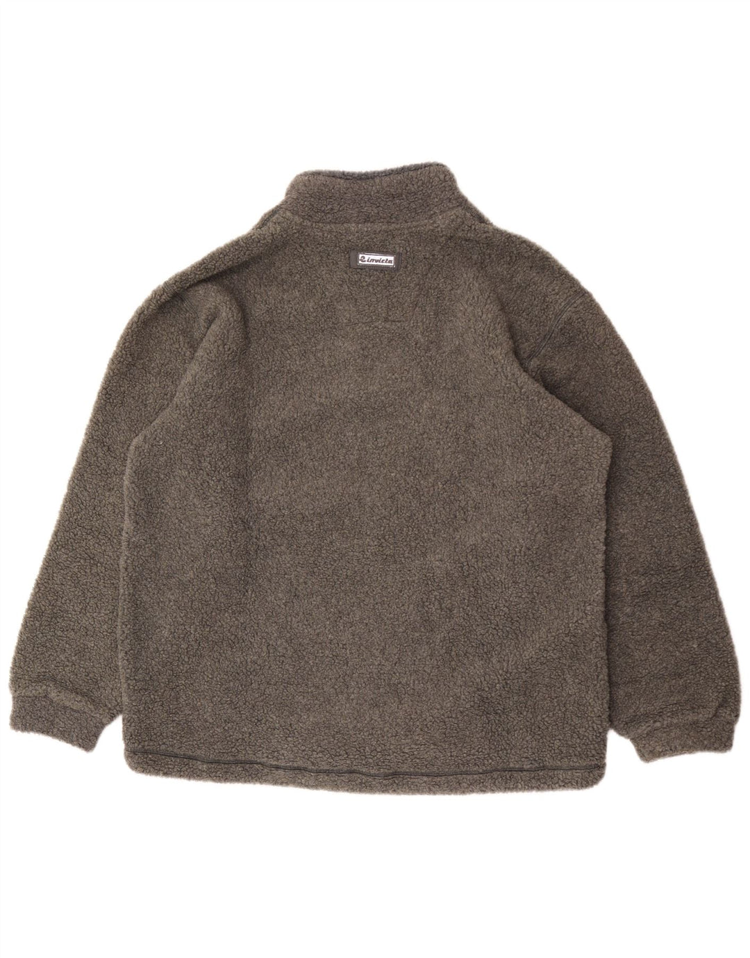 Invicta Pull polaire à col zippé pour homme XL Gris Polyester