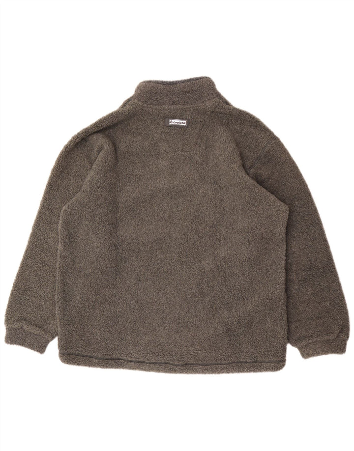 Invicta Pull polaire à col zippé pour homme XL Gris Polyester