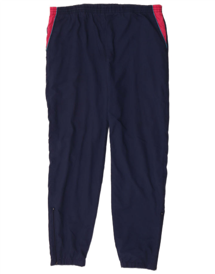 VINTAGE Pantalon de survêtement pour homme Joggers XL Bleu marine Colourblock