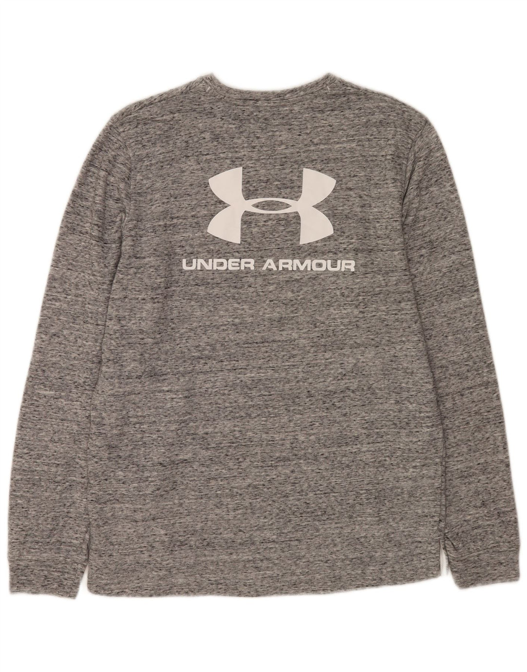 Under Armour Sweat-Shirt Graphique Homme Gris Moyen Moucheté Coton