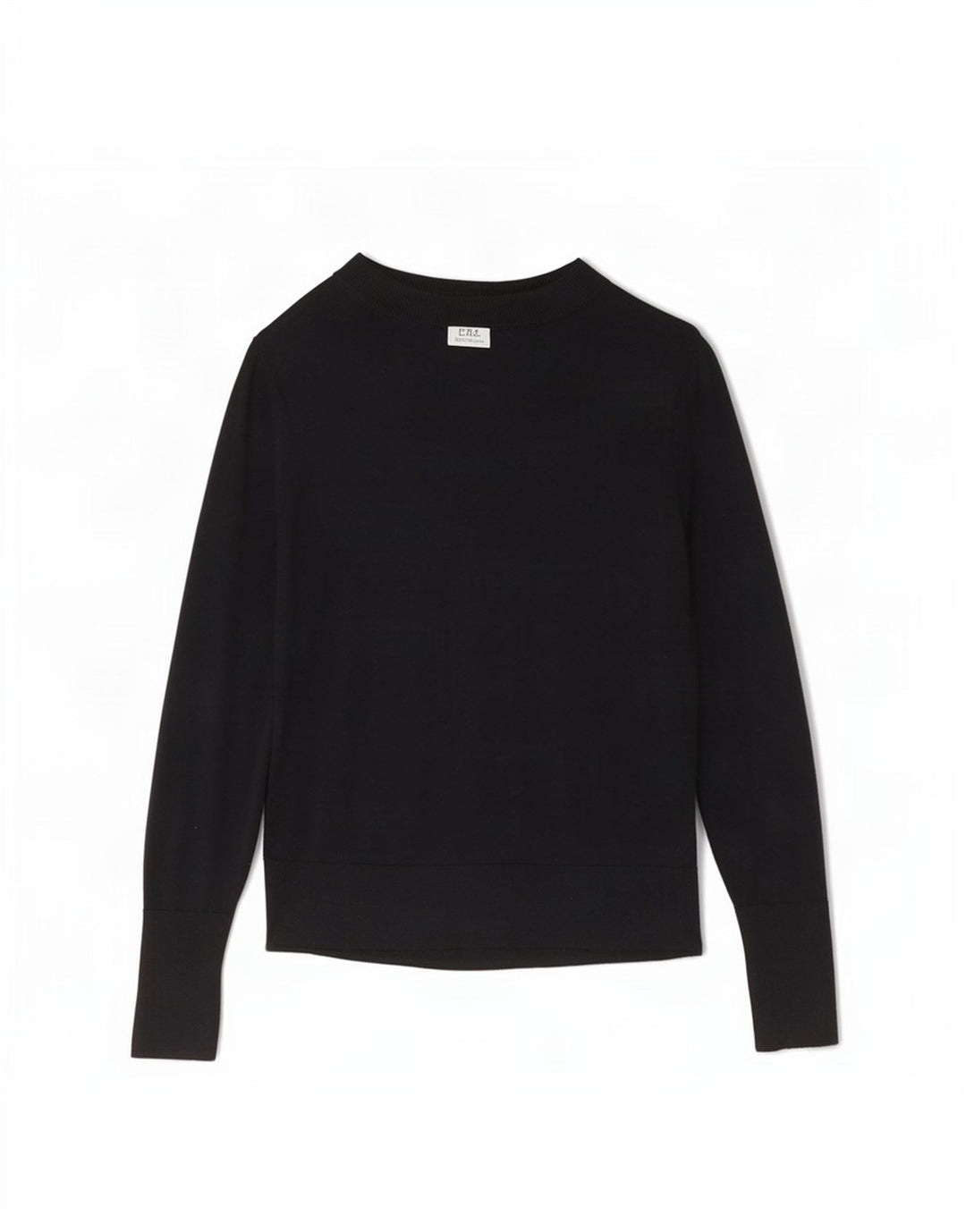 Jigsaw Pull à col roulé pour femme UK 12 Laine noire moyenne