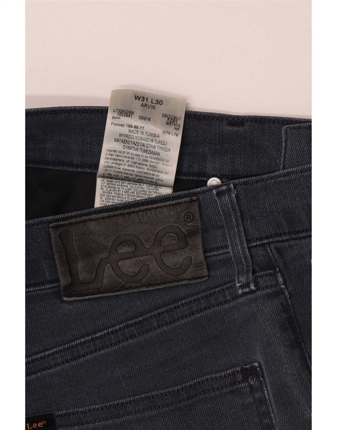 Lee Jean Slim Fuselé Femme W31 L30 Bleu Coton