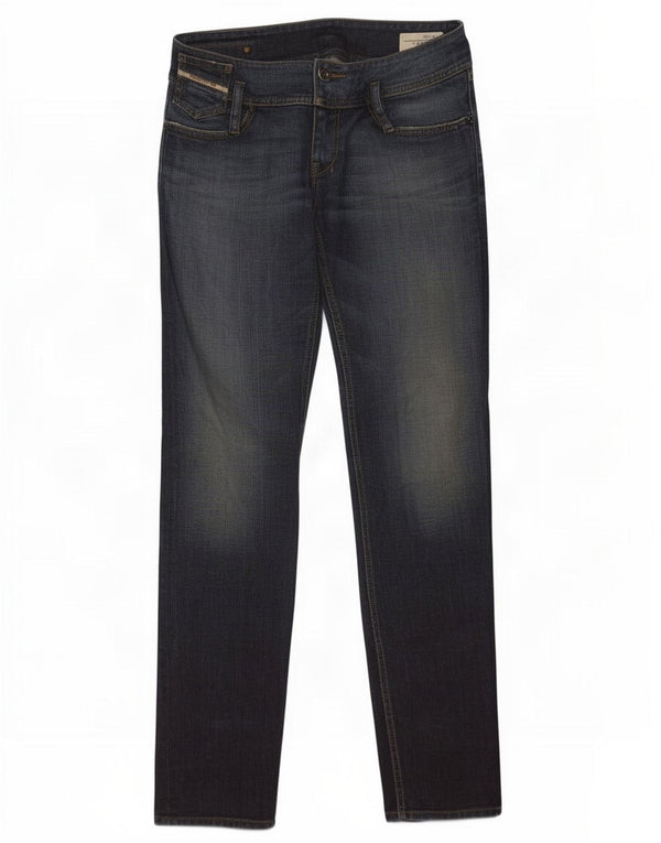 Diesel Jean skinny pour femme UK 14 Large W32 L34 Bleu marine Coton