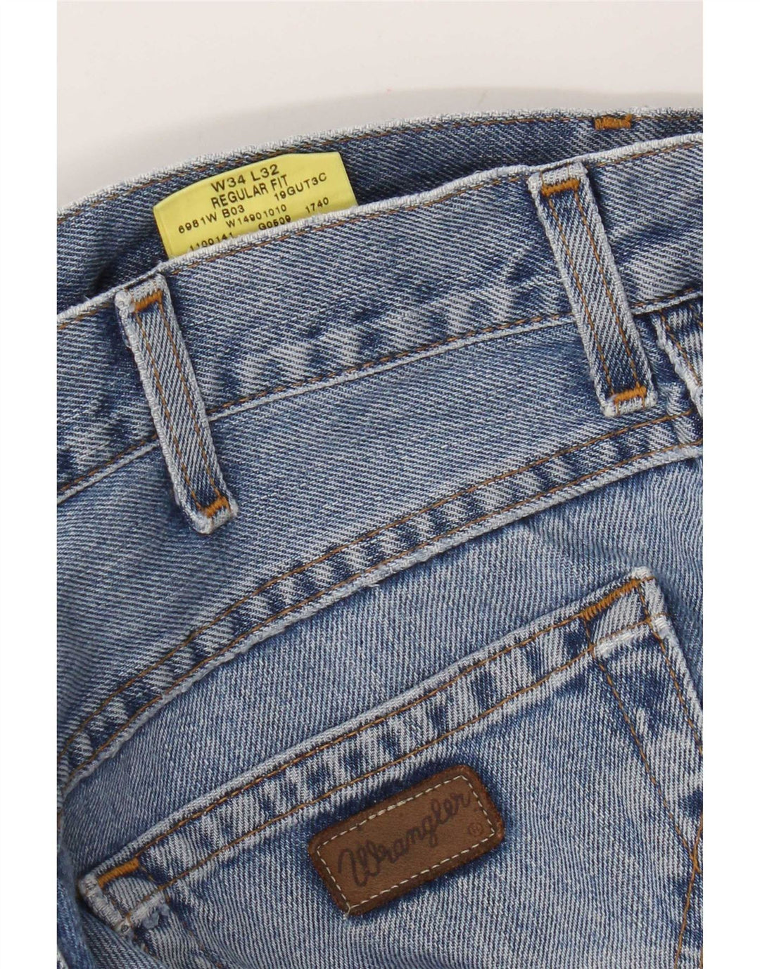 Wrangler Jean droit coupe régulière pour homme W34 L32 bleu coton