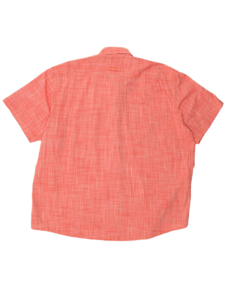 CAMEL ACTIVE Chemise à manches courtes coupe régulière pour homme 2XL Rouge Coton