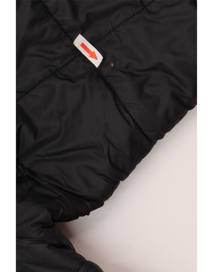 REPLAY Manteau matelassé coupe ample pour femme UK 10 Small Noir Polyester
