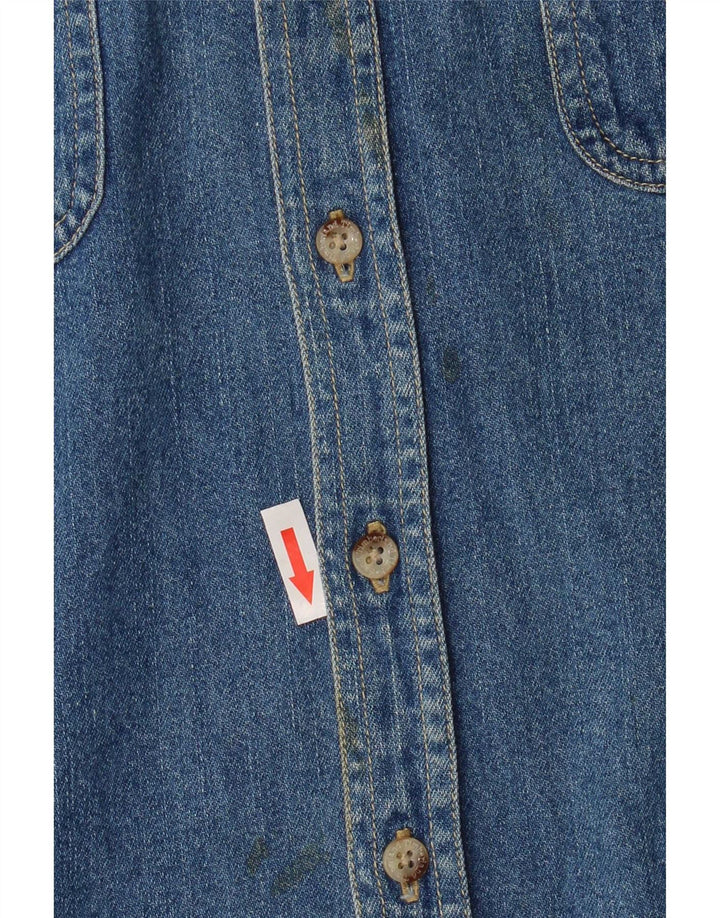 Timberland Chemise en jean garçon 7-8 ans Bleu Coton