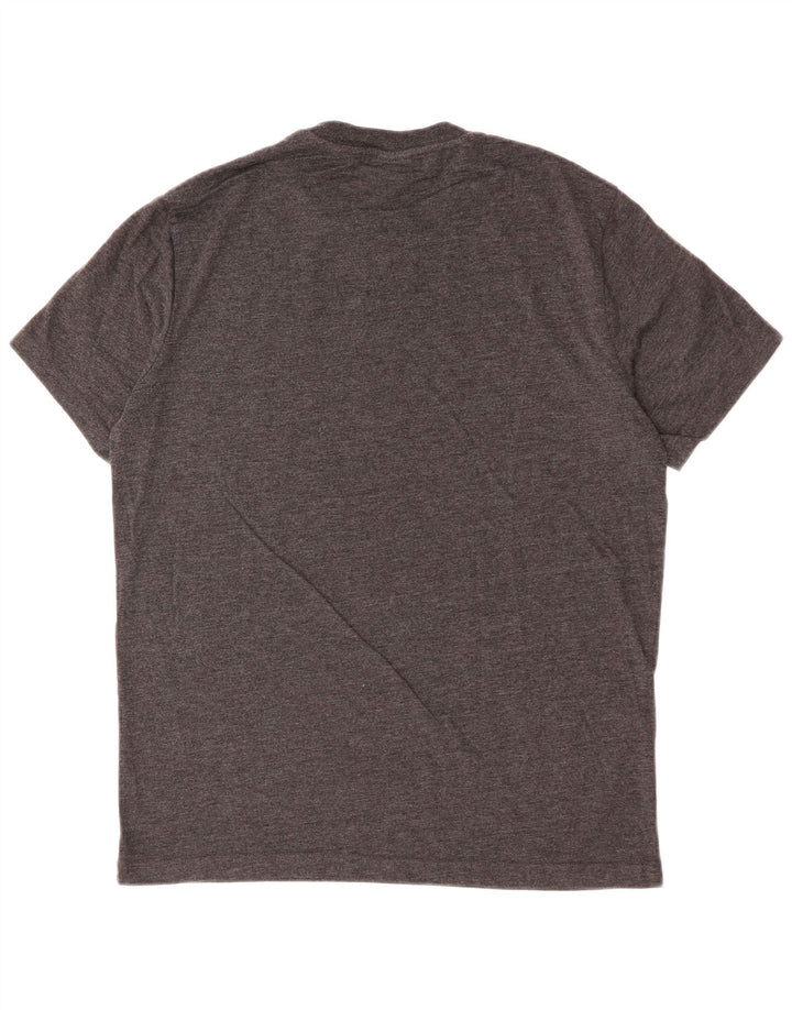 CHAMPION T-Shirt Graphique Homme Noir Moyen Moucheté