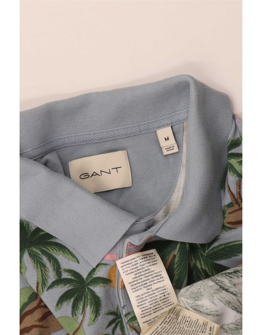 Gant Polo Hawaïen Homme Bleu Moyen Coton