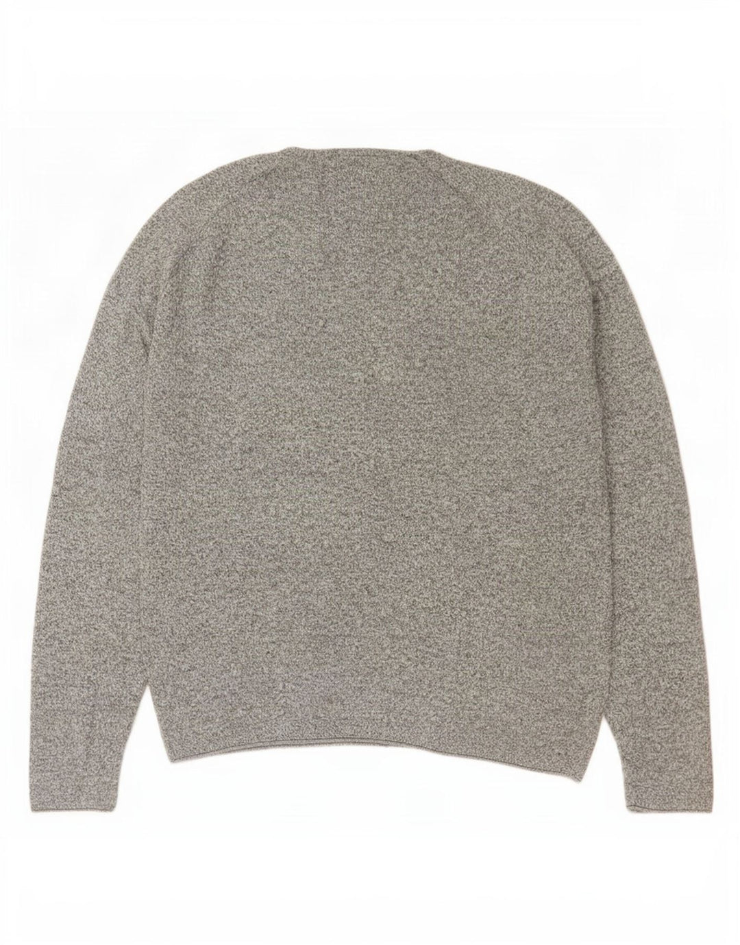 Zara Pull ras du cou pour homme, grand, gris moucheté