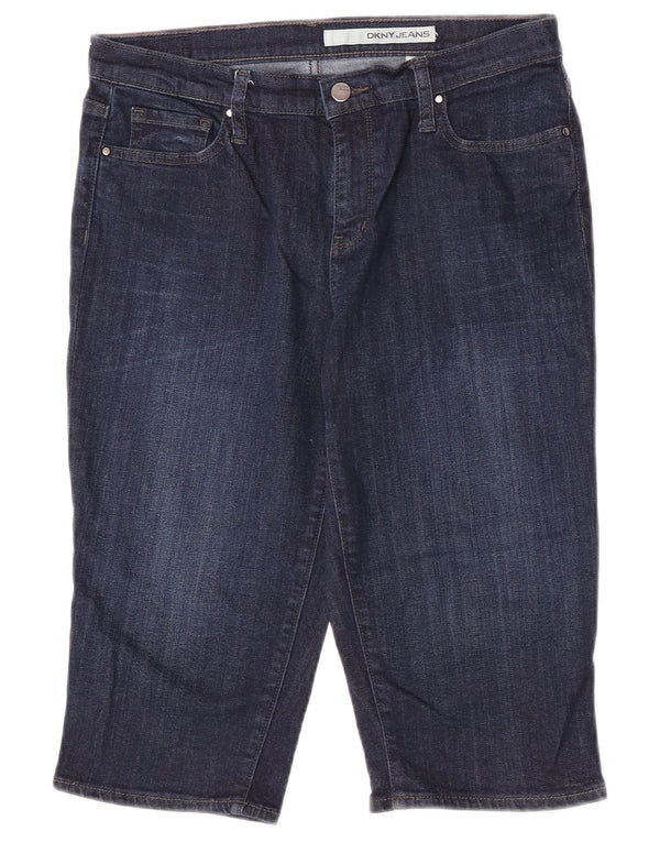 Dkny Short en jean pour femme US 8 Medium W30 Bleu marine en coton