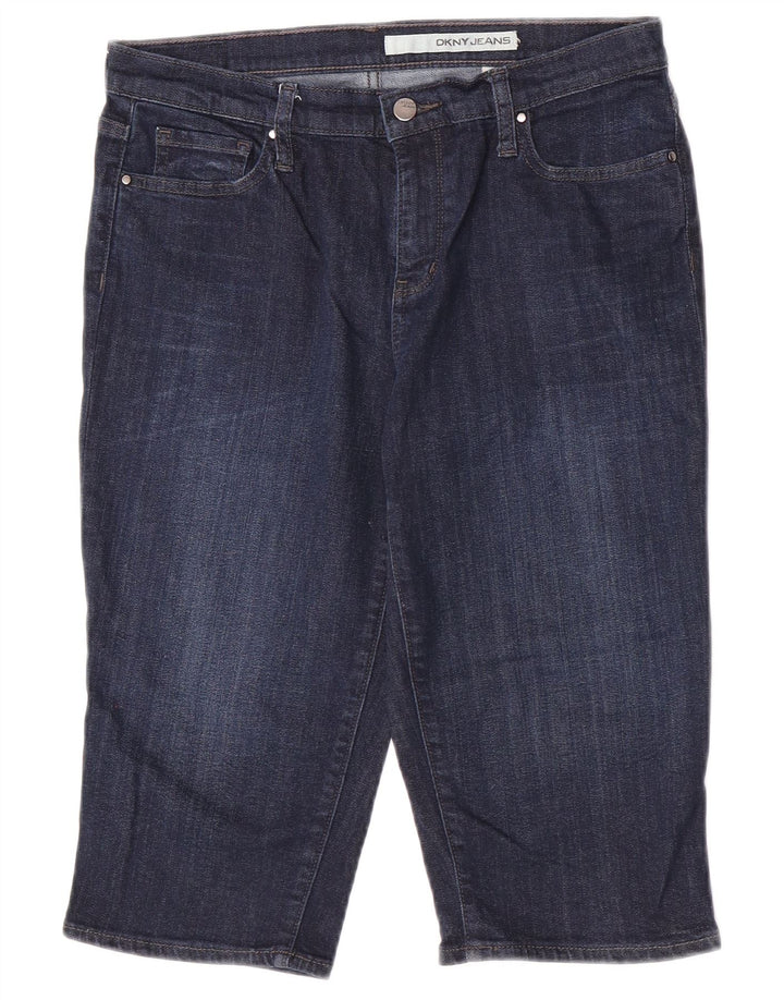 Dkny Short en jean pour femme US 8 Medium W30 Bleu marine en coton